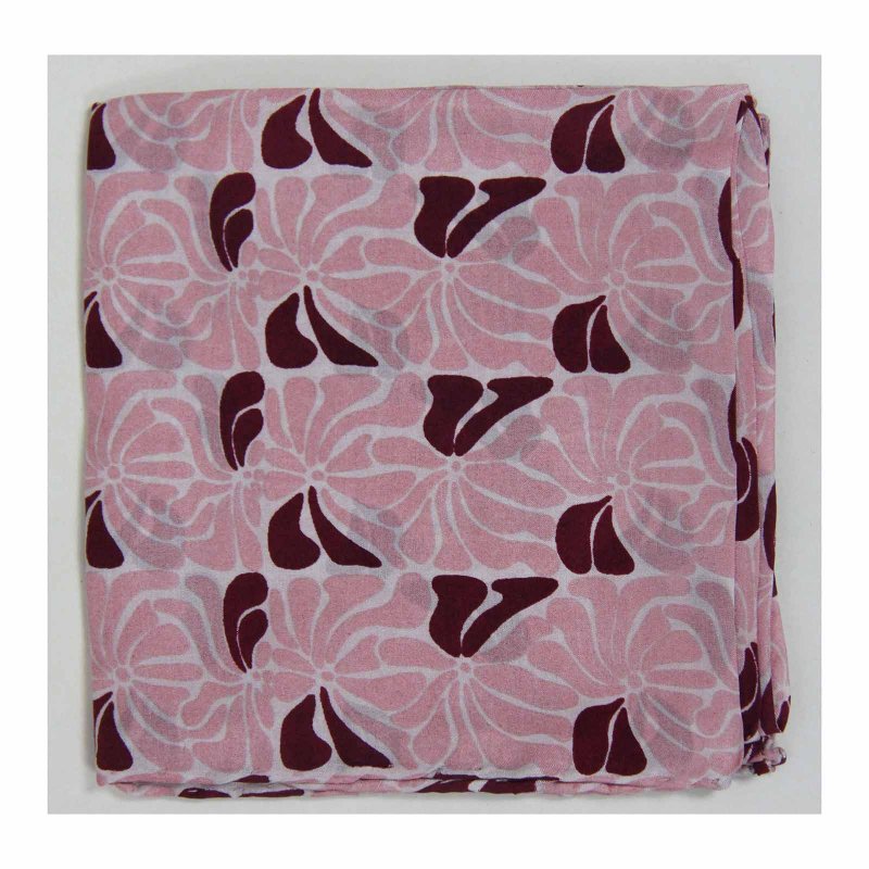 Mini Plumeria Rose Pink 真丝小方巾 - 丝巾 - 丝．绢 多色