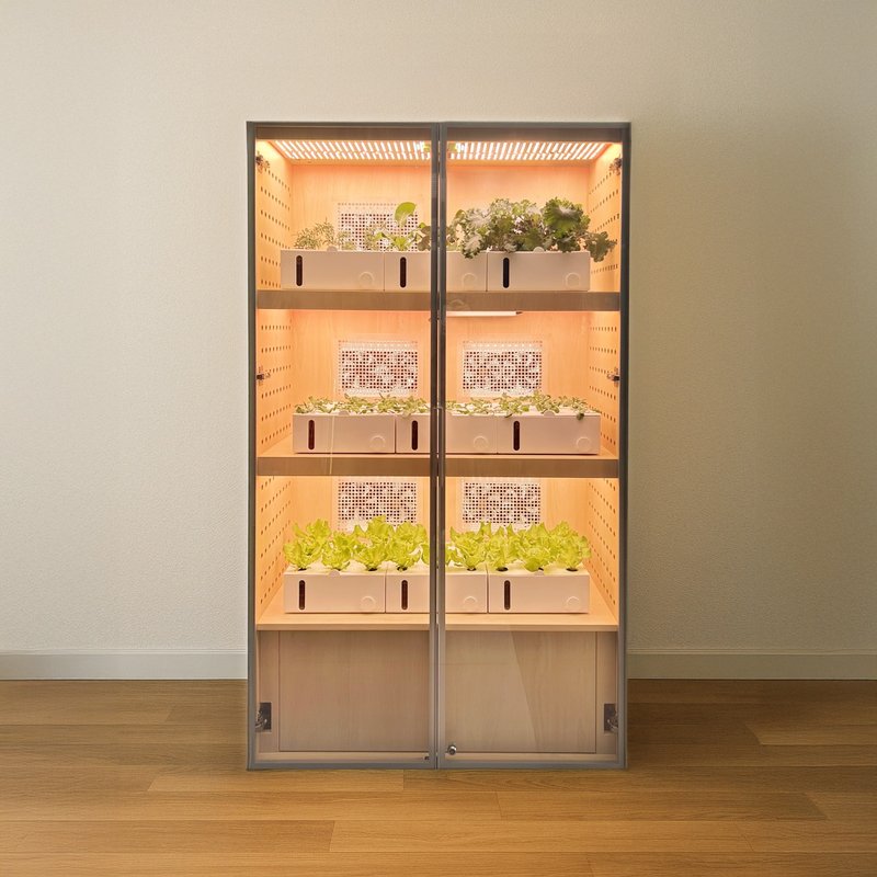 【定制】种菜柜/水耕蔬菜种植柜/家俬/智能移动 水耕种植机/菜园 - 植栽/盆栽 - 其他材质 卡其色