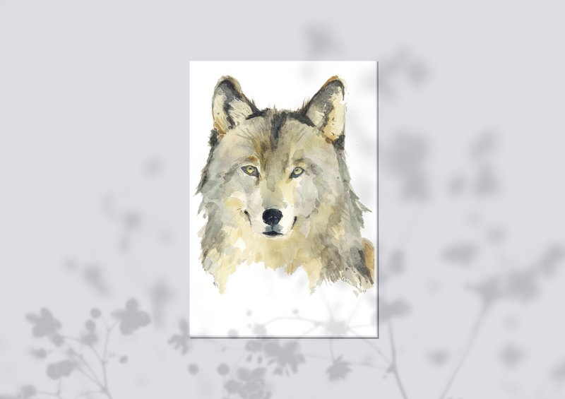 养一只狼 - 卡片/明信片 - 纸 银色