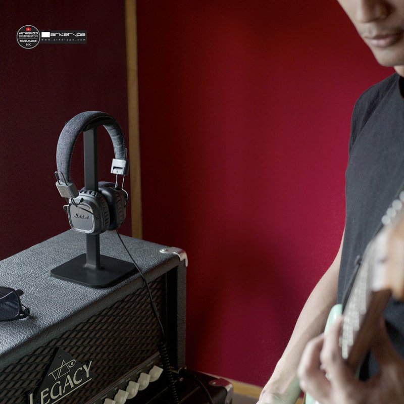 Bluelounge - Posto 耳筒/耳机座- 黑色 - 耳机收纳 - 硅胶 黑色