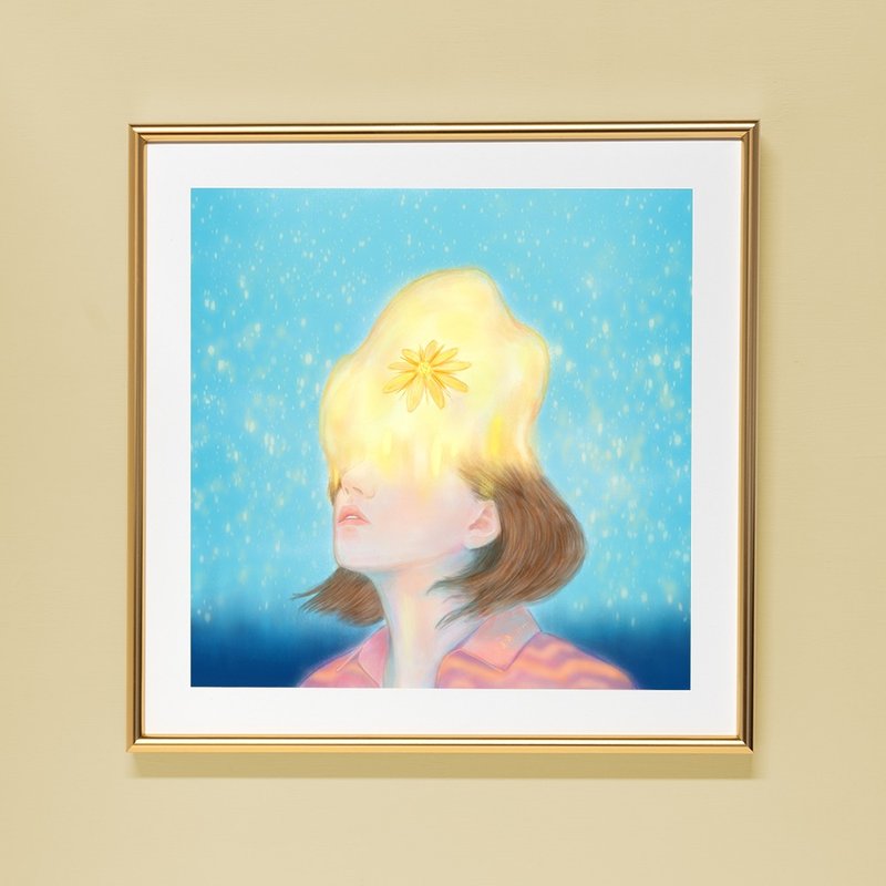 灵魂里的神性 - 限量艺术画作/ 含框挂画 - 海报/装饰画/版画 - 纸 多色