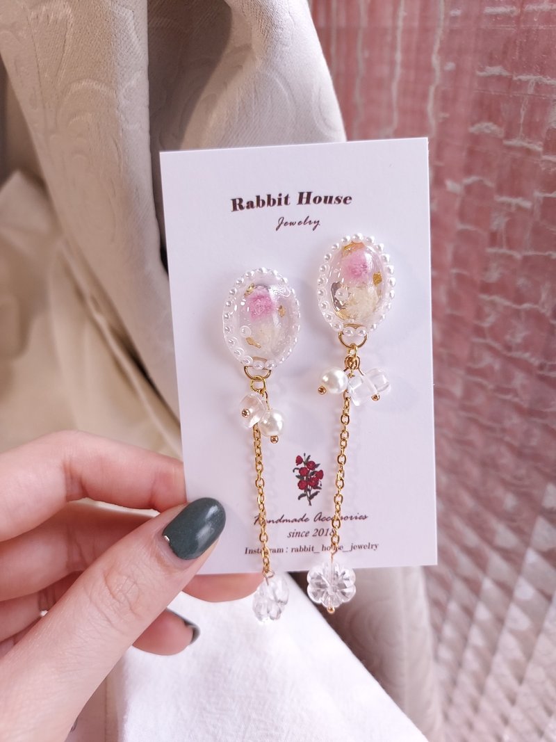 云朵莓耳环 耳针 耳夹 - 耳环/耳夹 - 其他材质 