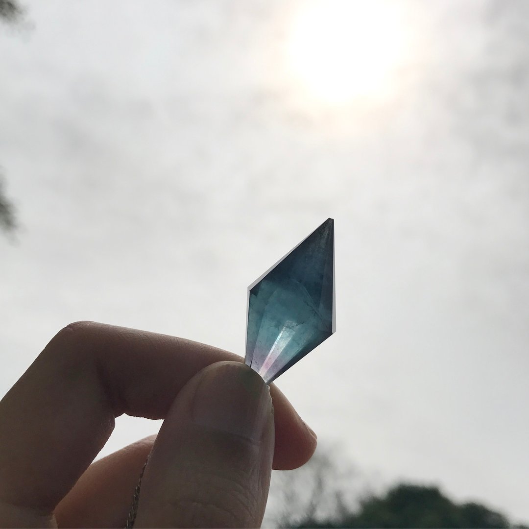 【Lost and find】天然石 水晶 灵摆款 项链 订制 - 项链 - 宝石 多色