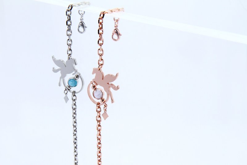 Illusions 飞马 Pegasus 手链 银色 - 手链/手环 - 铜/黄铜 