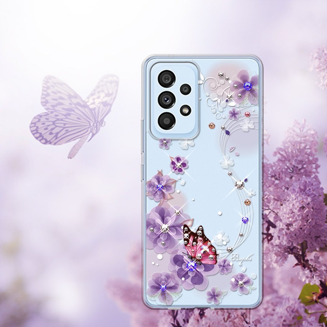 Samsung Galaxy A53 5G 轻薄军规防摔彩钻手机壳-迷情蝶恋 - 手机壳/手机套 - 其他材质 多色