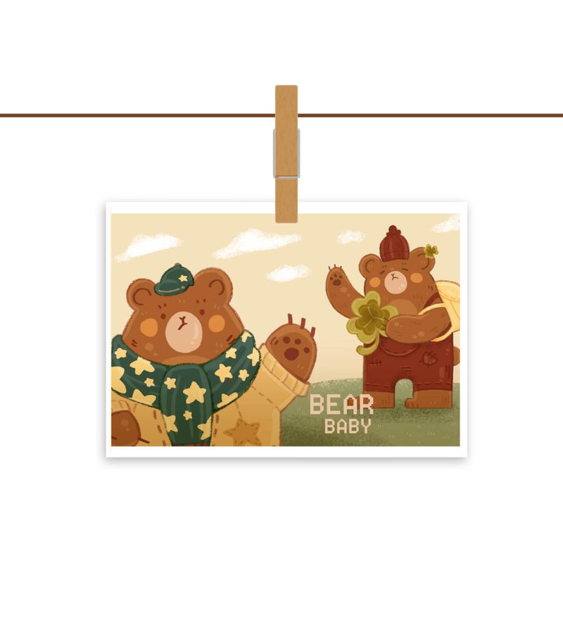 【Star bear】护贝明信片a6 - 卡片/明信片 - 其他材质 