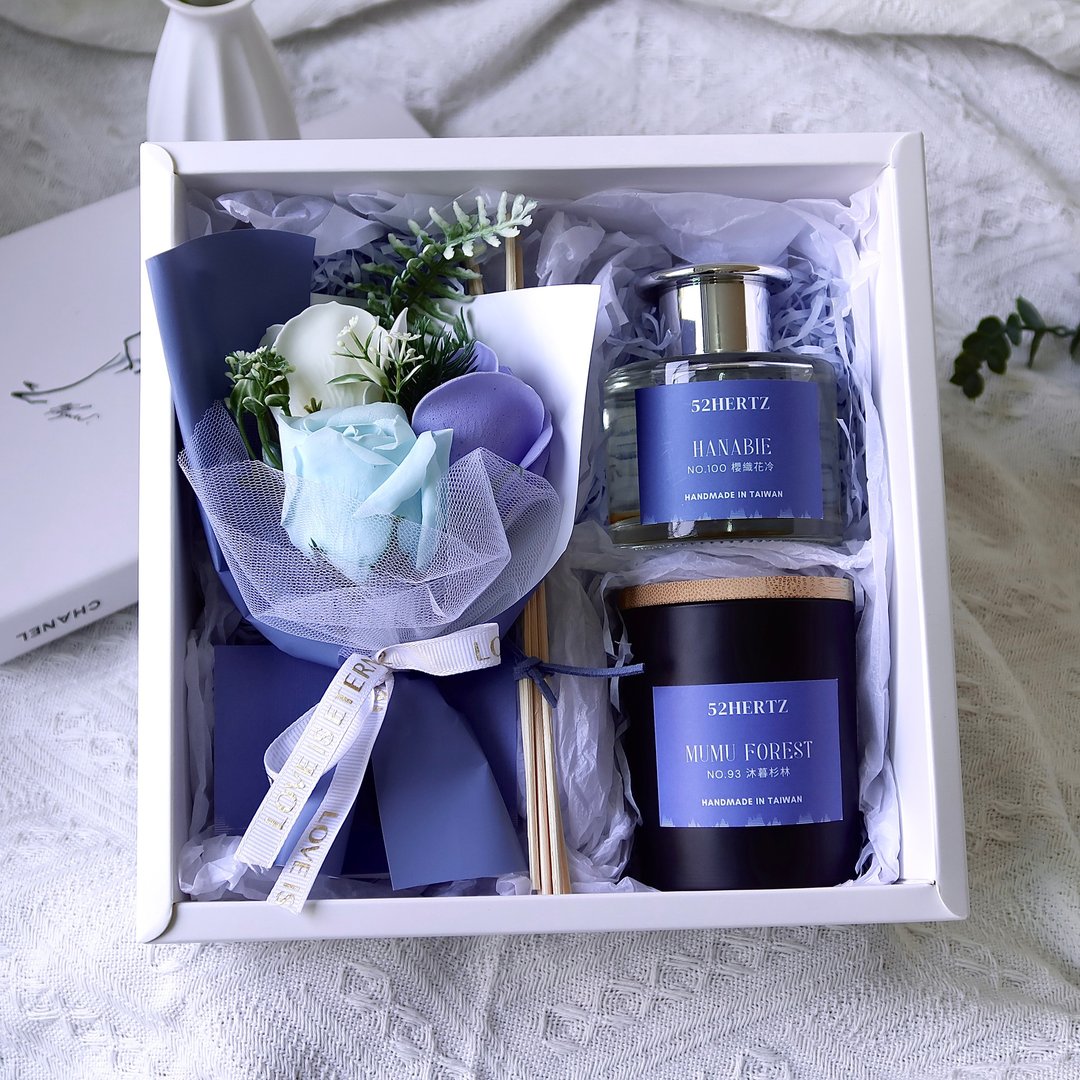 【中秋送礼】好频率香氛扩香瓶120ml/香氛蜡烛150ml 任选二入 - 香薰/精油/线香 - 蜡 白色