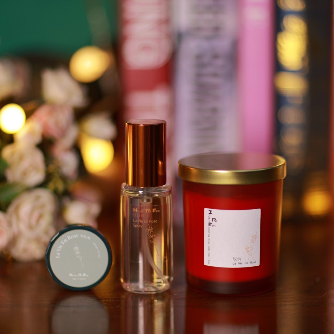 玫瑰香氛礼盒La Vie En Rose Gift Set(香氛喷雾/香氛蜡烛/香膏) - 香薰/精油/线香 - 其他材质 