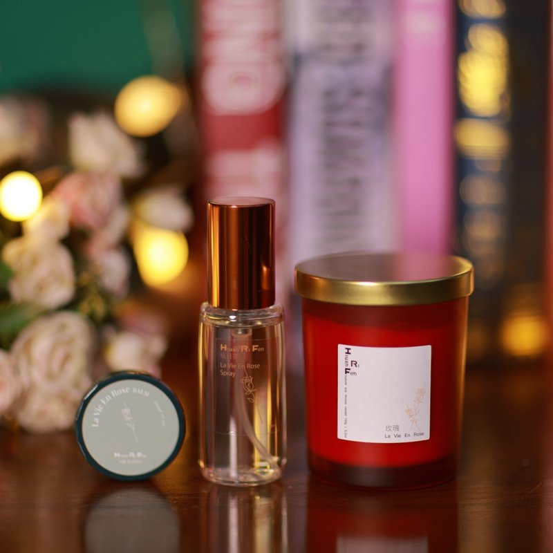 玫瑰香氛礼盒La Vie En Rose Gift Set(香氛喷雾/香氛蜡烛/香膏) - 香薰/精油/线香 - 其他材质 