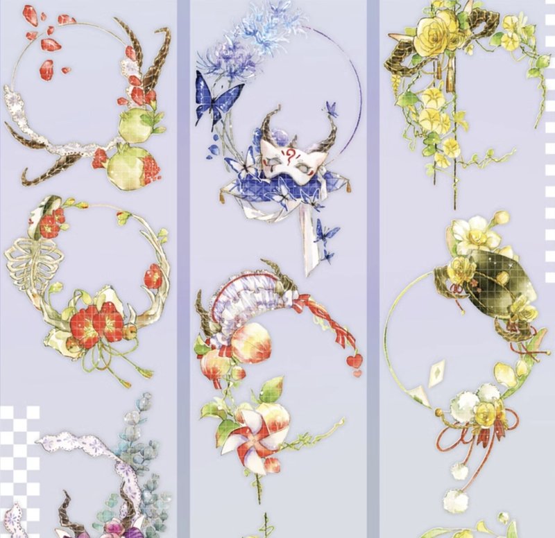 御灵結 マスク PET 紙膠帶 台灣製 10米卷 - 纸胶带 - 其他材质 多色