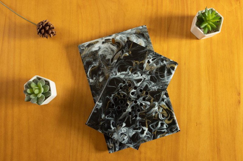 美纹系列 | 静谧涟漪 | 压克力鹿板 | 鹿角蕨 - 植栽/盆栽 - 塑料 