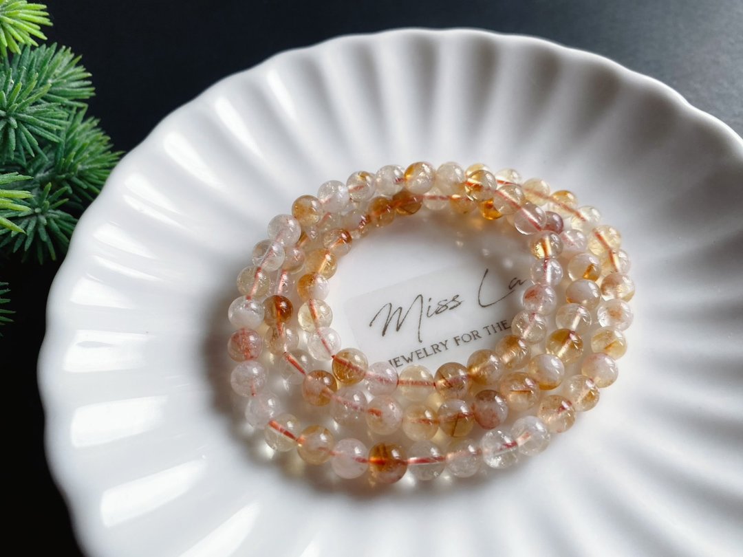 开运 招财能量石 财富 饰品 黄塔晶 黄水晶 天然石 手链 礼物 - 手链/手环 - 水晶 黄色