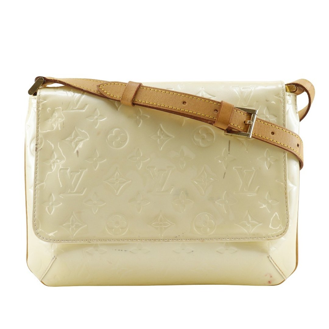 【日本直送】LOUIS VUITTON Thompson Street 肩背包 M91203 Monogram Vernis 珍珠白 CA0095【二手】 - 侧背包/斜挎包 - 真皮 白色