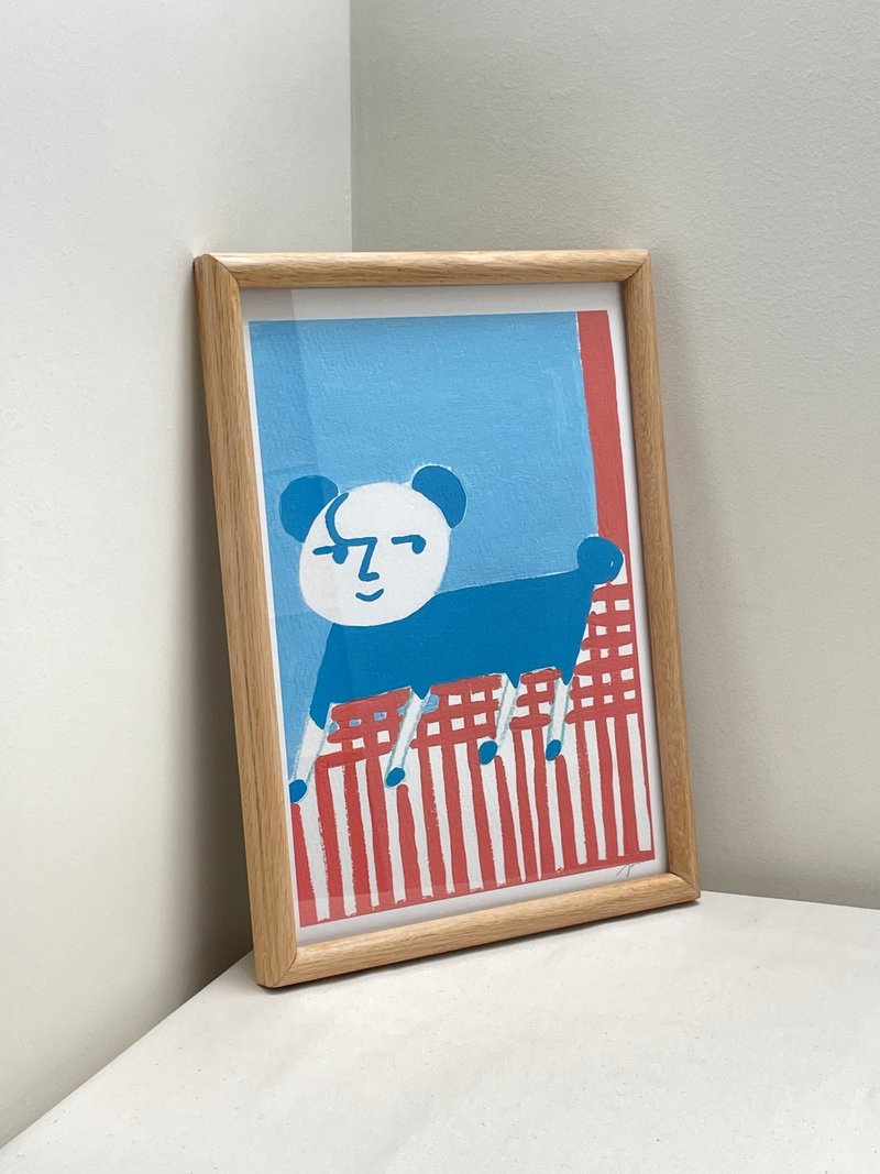 我不是小熊 A4原创手绘印刷绘图 | 挂画 | 限量 | 装饰画 - 海报/装饰画/版画 - 纸 蓝色