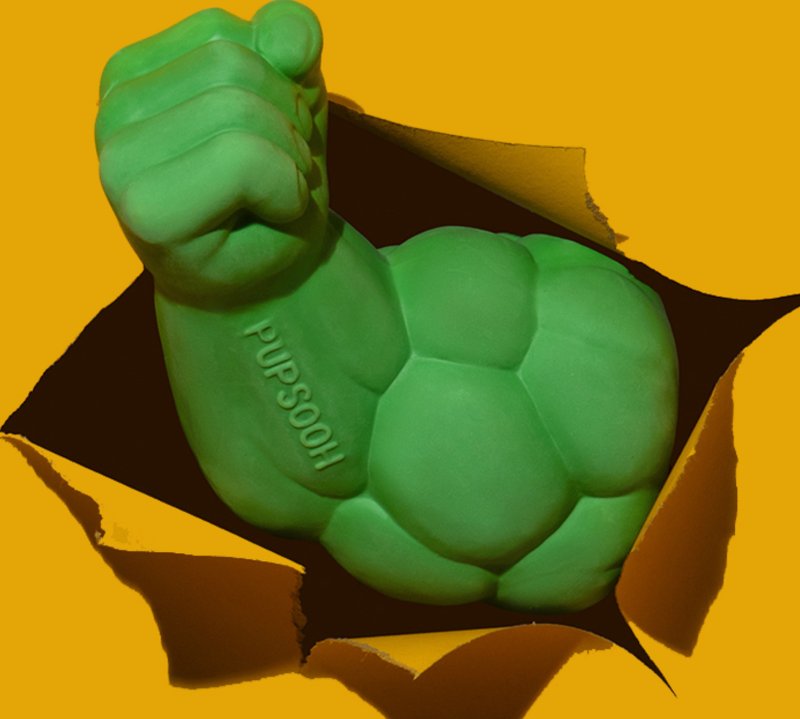 【大力士乳胶】宠物发声陪伴/磨牙耐咬玩具 - 玩具 - 其他材质 绿色