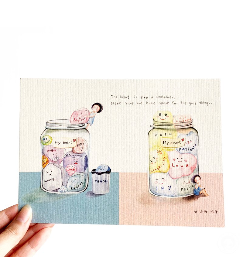 30. 小半画 - 心的容量 - 卡片/明信片 - 纸 