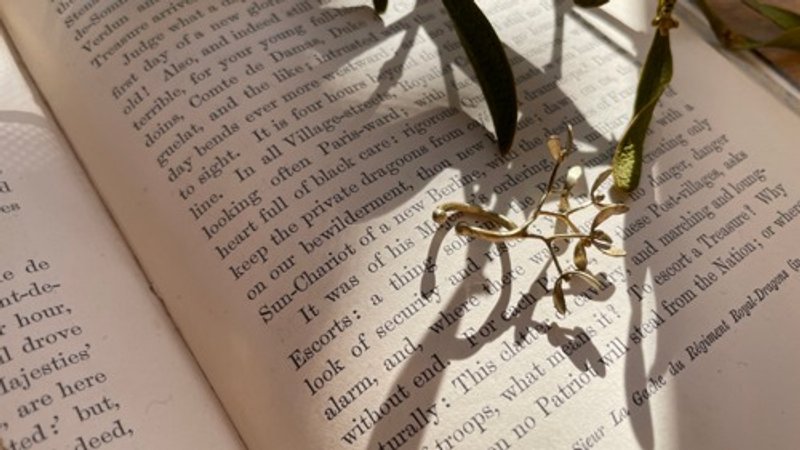 BIG Mi-槲寄生黄铜耳夹 - 袖扣 - 其他金属 