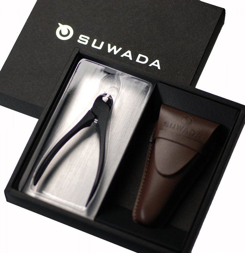 SUWADA日本职人指甲剪-黑钢款S-真皮收纳礼盒组 - 其他 - 其他金属 黑色