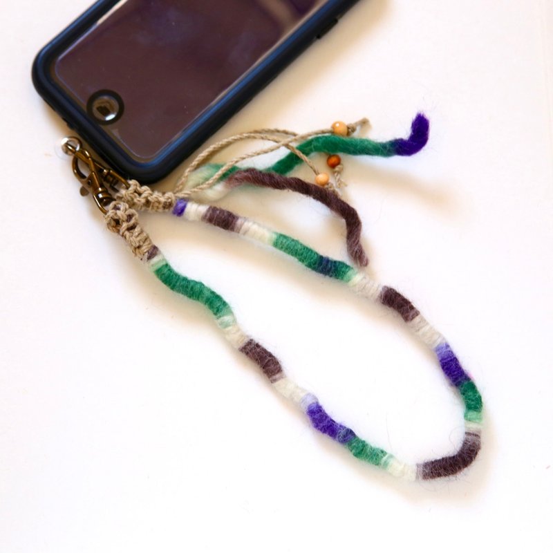 多功能短挂绳 / 段染针织 / 情人节礼物盒 - 挂绳/吊绳 - 棉．麻 多色