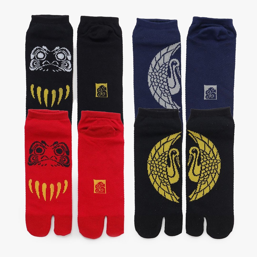 【热门预购】风雅之步鹤与达摩两趾袜 25-28cm (2款) 7JKP5208-09 - 袜子 - 其他材质 