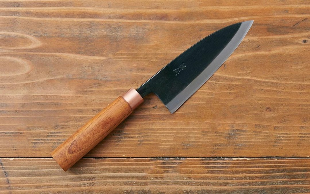 Blacksmith's Deba knife for left-handed people - 厨房用具 - 其他金属 银色