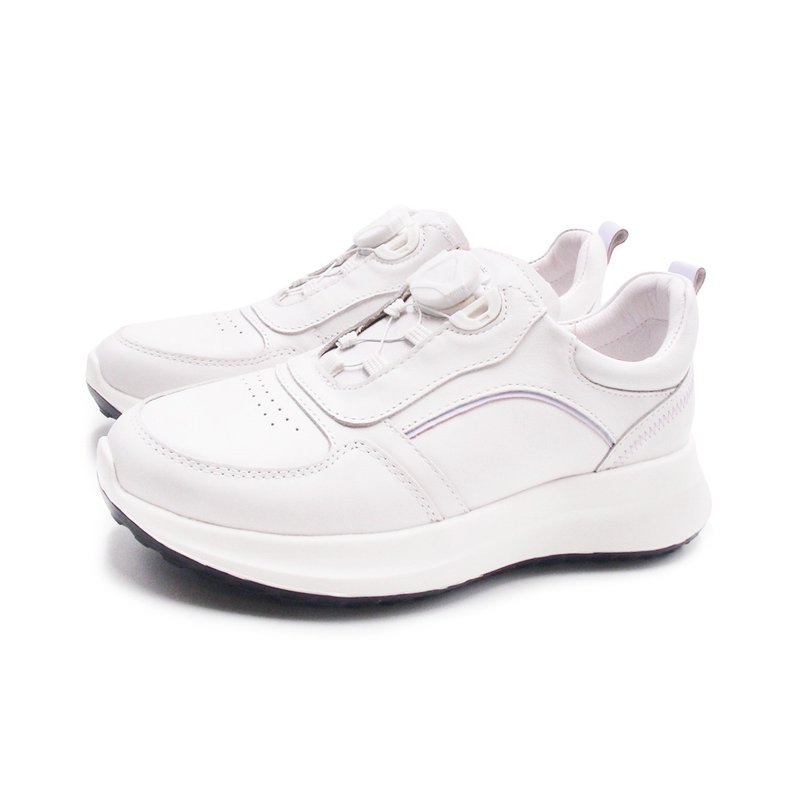 W&M 牛皮旋钮设备 免绑带功能护士鞋 休闲鞋 女鞋-白色 - 女款休闲鞋 - 真皮 