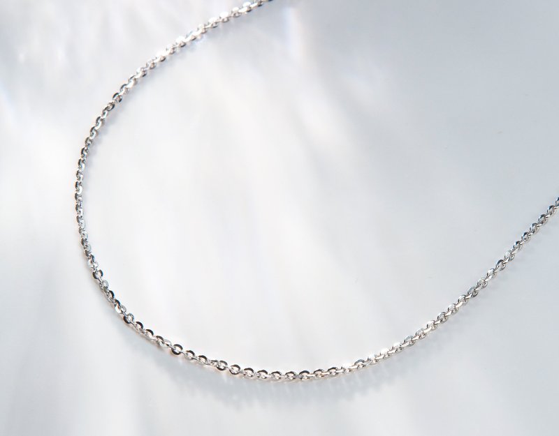 公爵(银) | 925纯银项链/锁骨链/长链 *45cm | 单链款系列 - 项链 - 纯银 银色