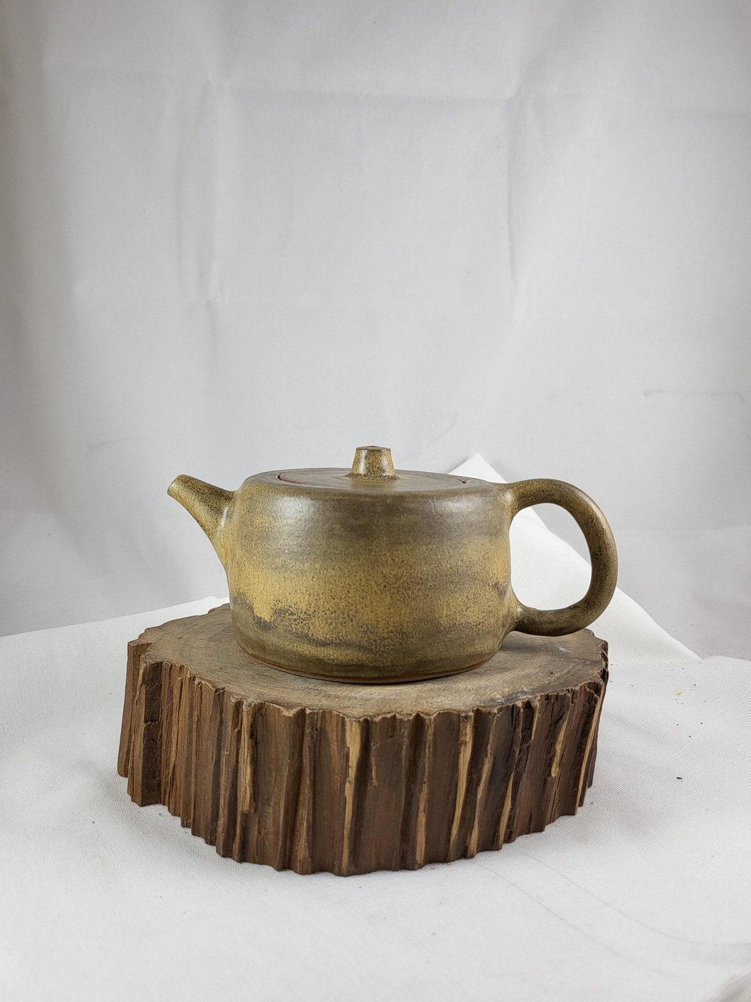 琥珀釉井栏壶 - 茶具/茶杯 - 陶 卡其色