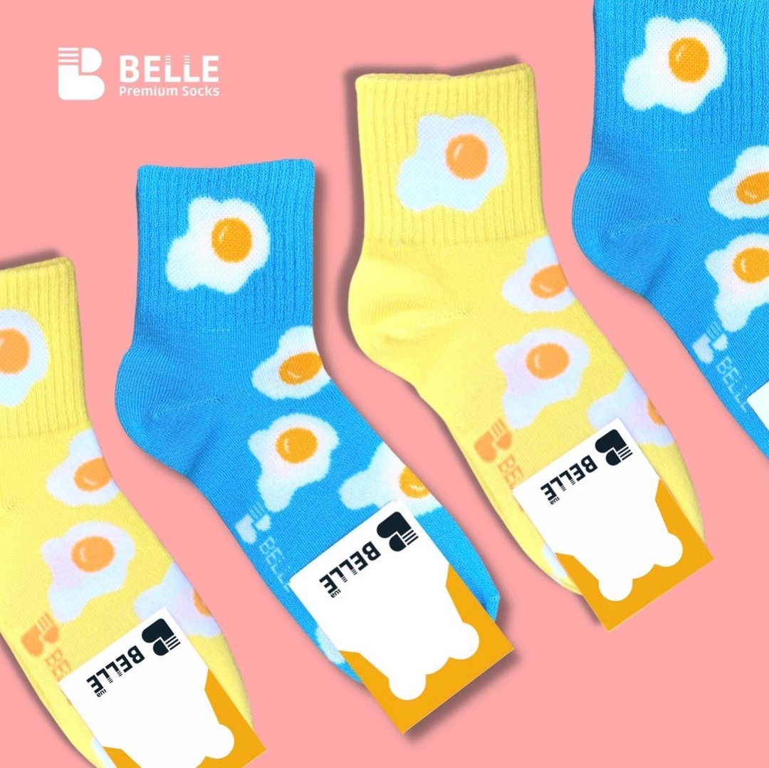 BelleStranger Socks Sunny-Side up! - 袜子 - 聚酯纤维 多色