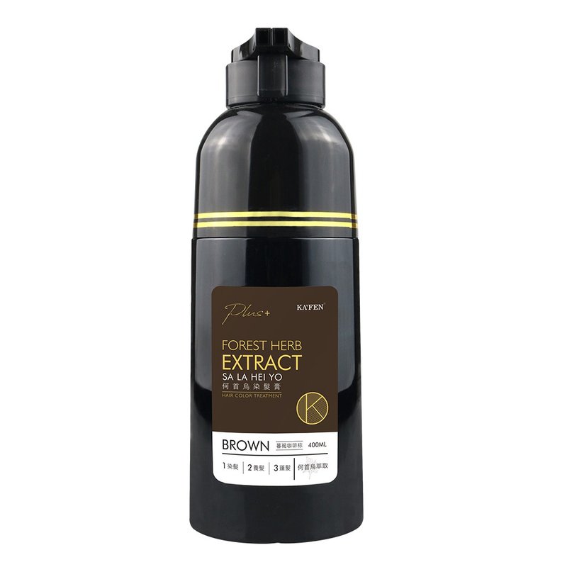 KAFEN卡氛│何首乌染发膏-暮褐咖啡棕Plus+ 升级版 400ml - 洗发用品 - 其他材质 黑色