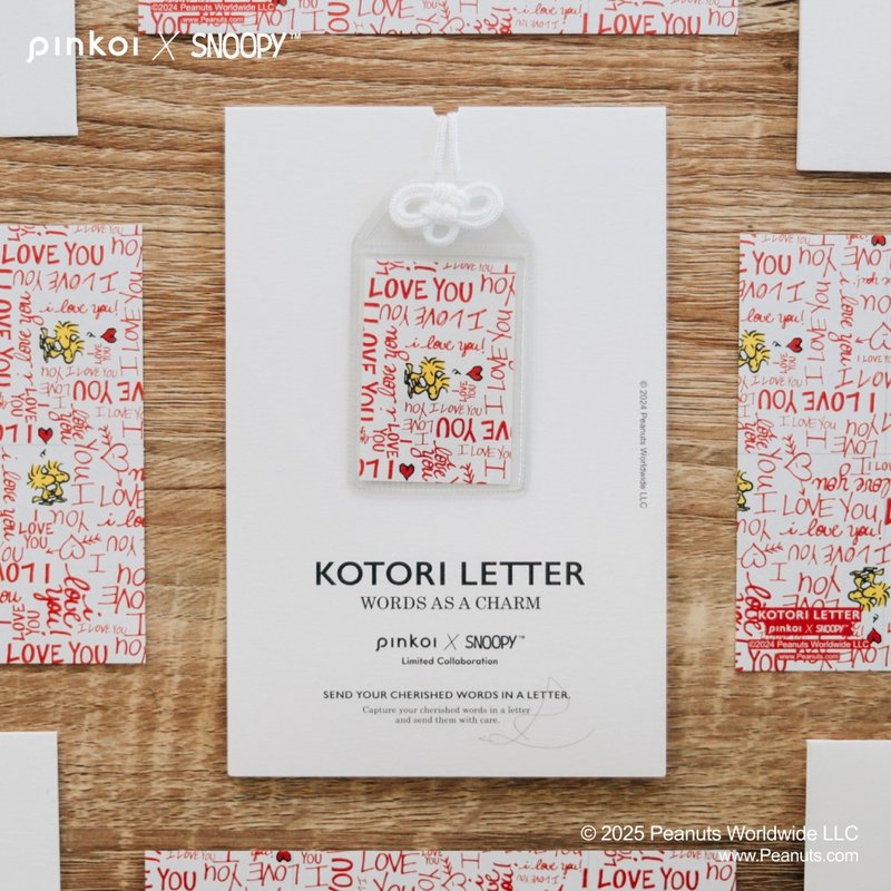 [Pinkoi x SNOOPY] SNOOPY × KOTORI LETTER(魅力字母) 红色Ver. - 卡片/明信片 - 纸 