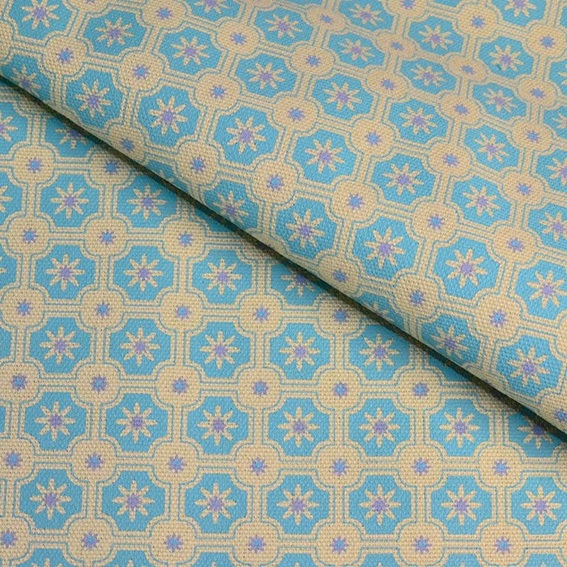 手印棉帆布-400g/y/老磁砖2号/浅绿灰蓝 - 编织/刺绣/羊毛毡/裁缝 - 棉．麻 绿色