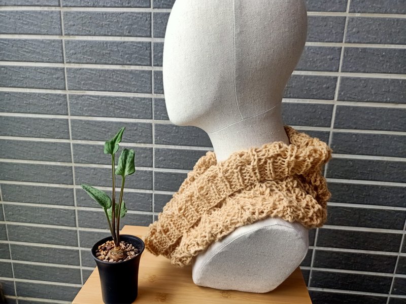 围脖围巾 - 围巾/披肩 - 羊毛 卡其色