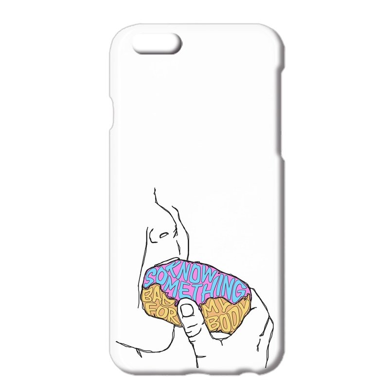 iPhone case / know something bad for my body - 手机壳/手机套 - 塑料 白色