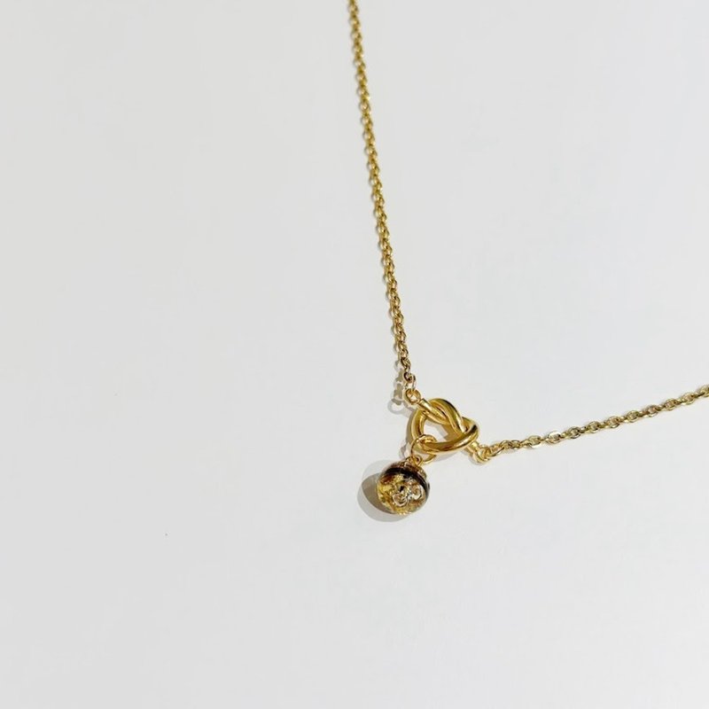 不锈钢 扭结 胎毛 脐带项链 - 婴儿饰品 - 不锈钢 