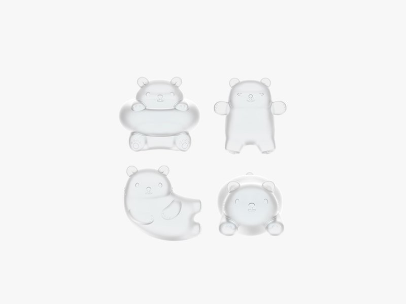 Bac Bac Ice Maker - Lazy bear shape in the pool. - 其他 - 硅胶 透明