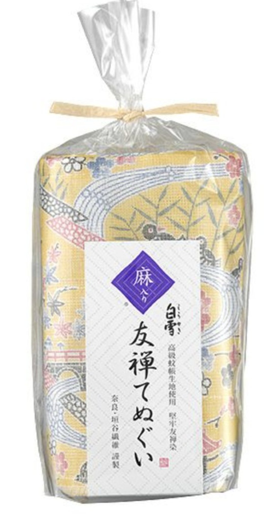 京友禅染汗巾 / 琉球红型 黄色 - 毛巾浴巾 - 棉 黄色