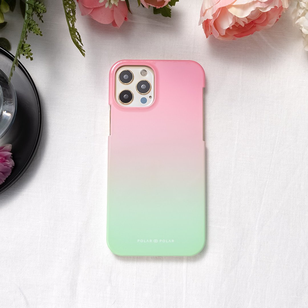 iPhone / Samsung 西瓜冰粉彩 半包硬壳 手机壳【定制】 - 手机壳/手机套 - 塑料 粉红色