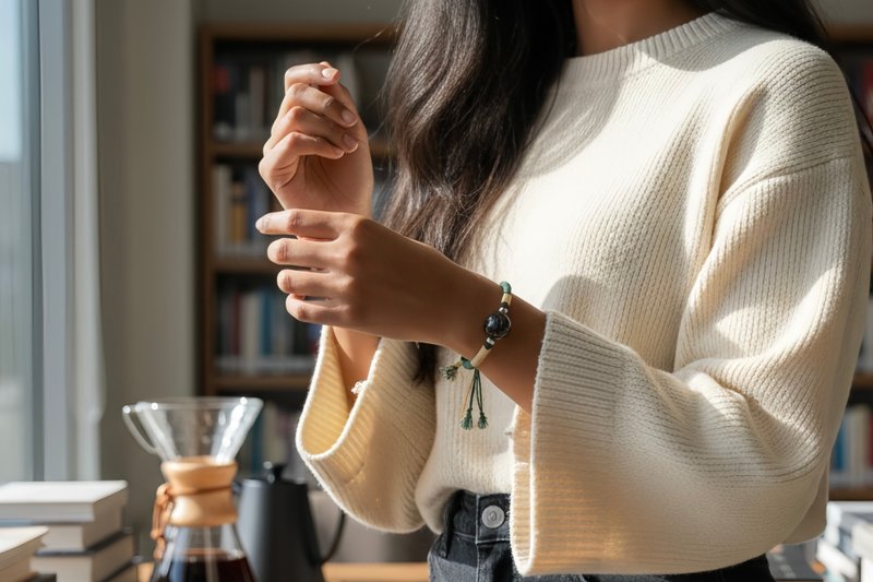 大漆传承非遗手绳 - 手链/手环 - 银 多色