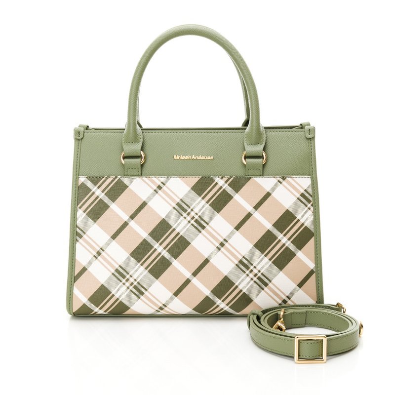 【金安德森】 Lindsay方型托特包-罗勒绿 - 手提包/手提袋 - 人造皮革 绿色