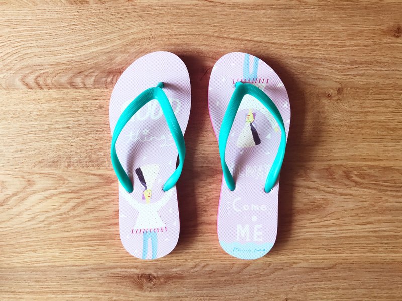 ✿Macaron TOE 马卡龙脚趾✿  Good Things / 夹脚拖 - 女款休闲鞋 - 塑料 粉红色