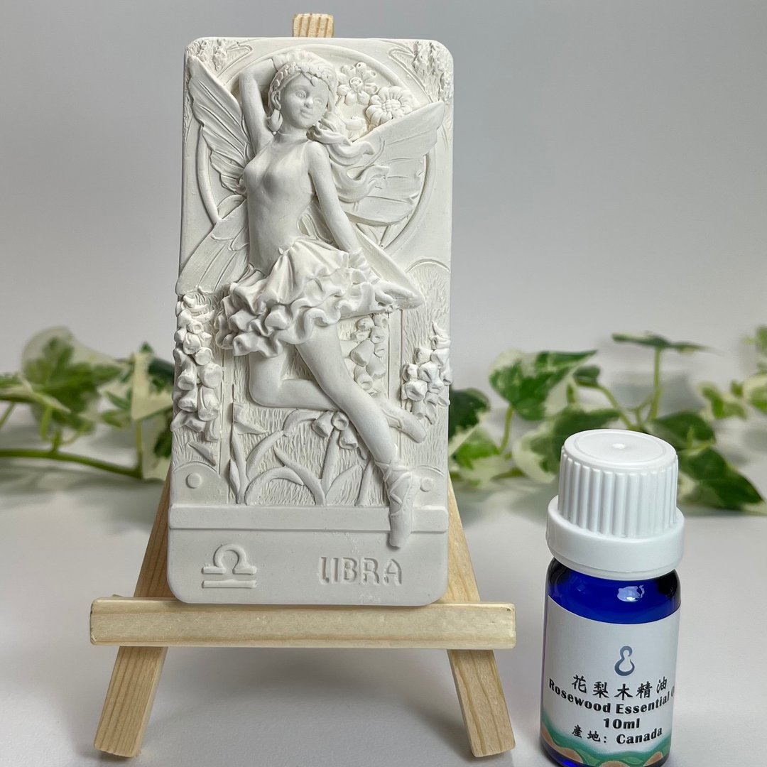 12星座 花仙子扩香摆饰 天秤座 香氛摆件 附木架 - 香薰/精油/线香 - 其他材质 白色