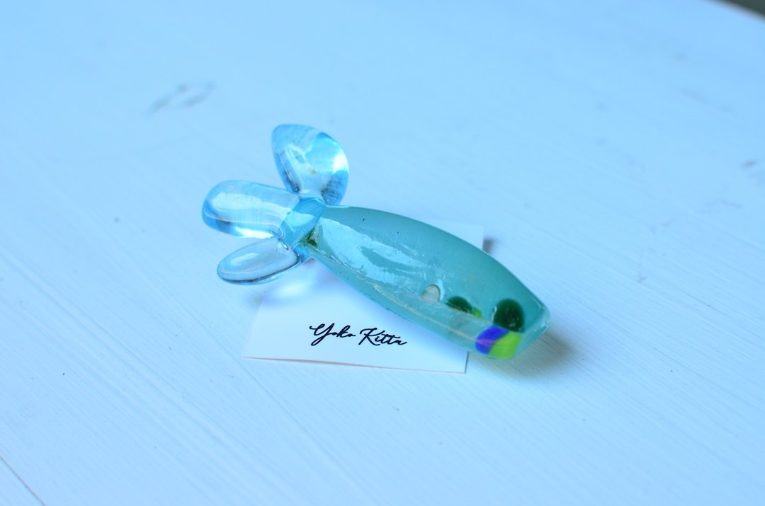 Tulip brooch - 胸针 - 玻璃 蓝色
