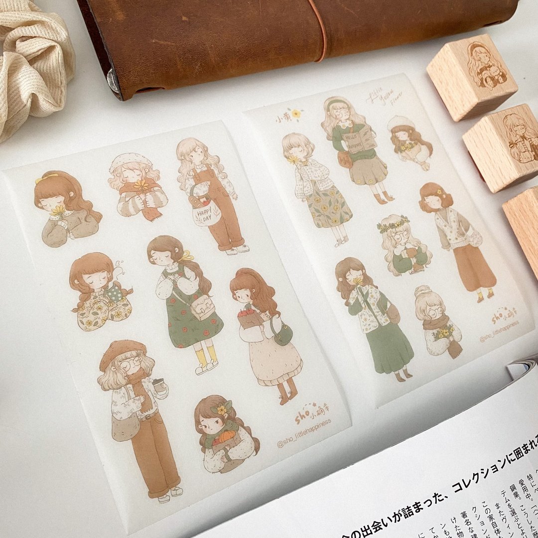 Little Yellow Flower Washi Sticker ( Set of 2 ) - 贴纸 - 纸 