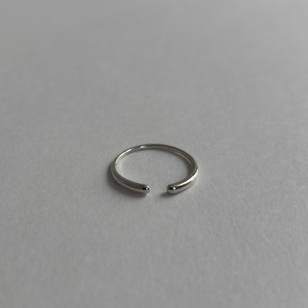 戒指 925纯银 wave ring04 - 戒指 - 其他金属 