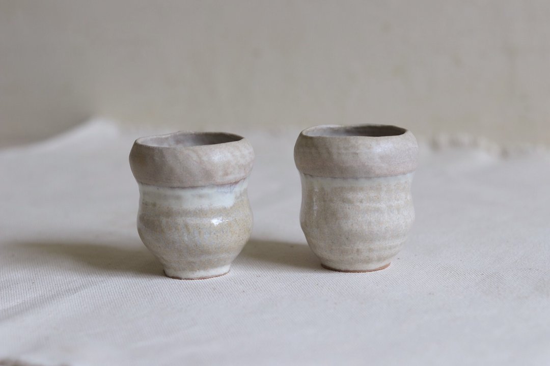 点点流沙- 手捏茶杯组 - 茶具/茶杯 - 陶 