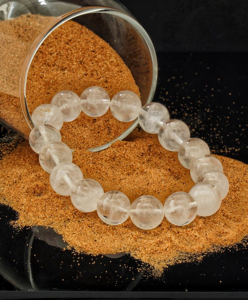 白幽灵 12.3mm 水晶手链 ( HKA9211 ) - 手链/手环 - 水晶 