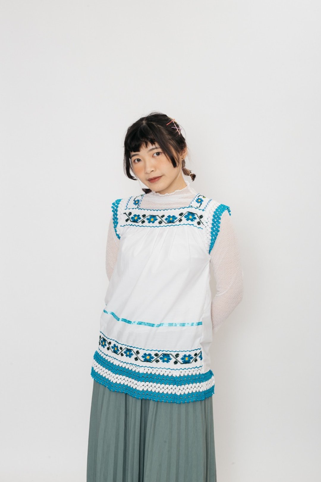 民族刺绣上衣.Embroidery Folk Blouse【初恋贩卖所】A1082 - 女装上衣 - 棉 