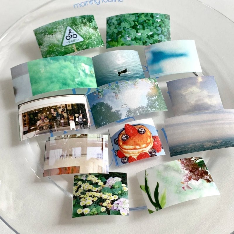 無暇/微觀 初夏寫真 塩顏繪畫 和紙膠帶 10米卷 - 纸胶带 - 其他材质 多色