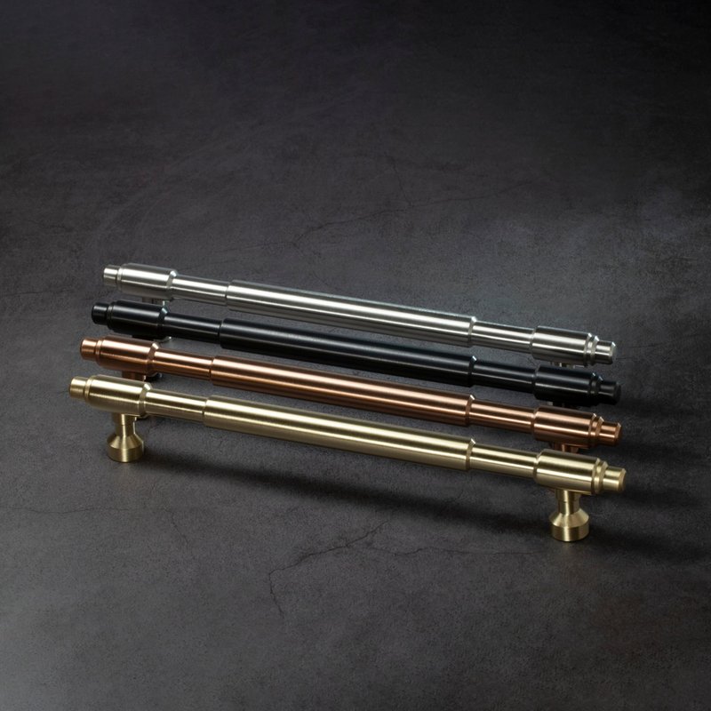 golden parade【直圆一字-192mm】黄铜把手 l 正锁对锁背锁 - 其他 - 铜/黄铜 